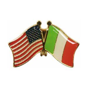 USA Irish Flags Enamel Pin - Patriotic American European Symbol Travel Gift NWT